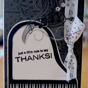 &quot;Note of Thanks&quot; Music Card