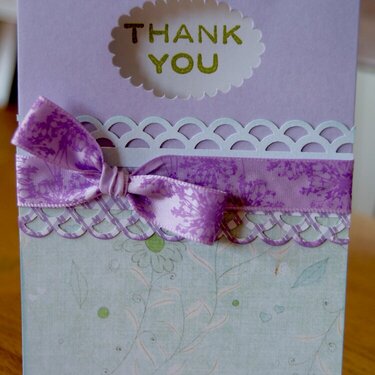 Ribbon &quot;Thank You&quot; Card