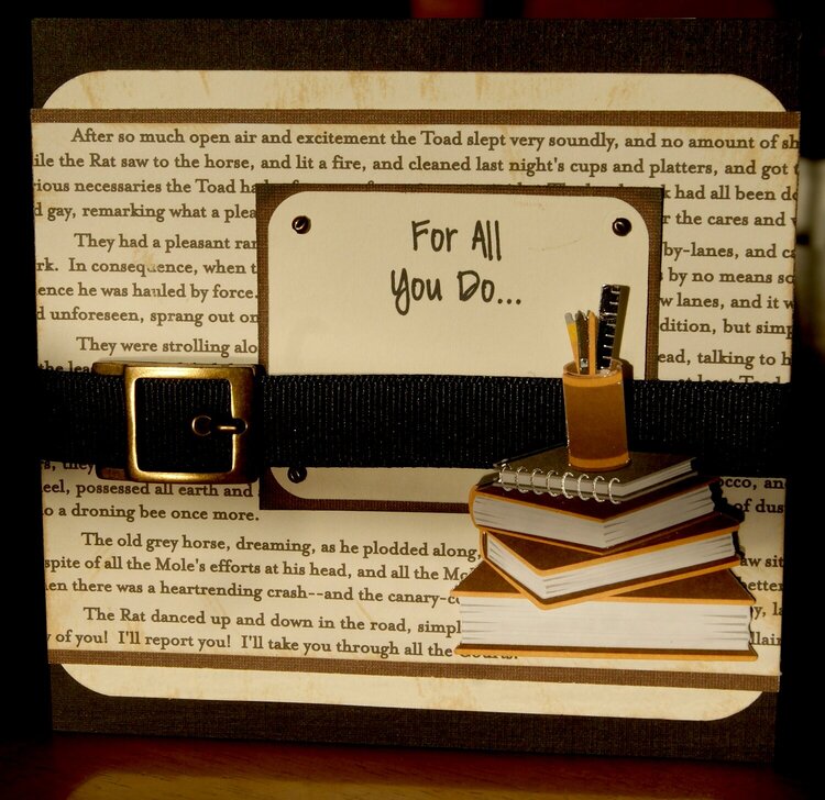 &quot;For All You Do&quot; Librarian Thank You Card