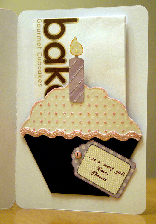 Happy Birthday Cupcake Card-Inside