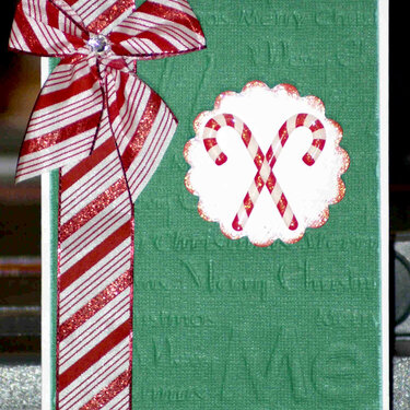 Candy Cane christmas card