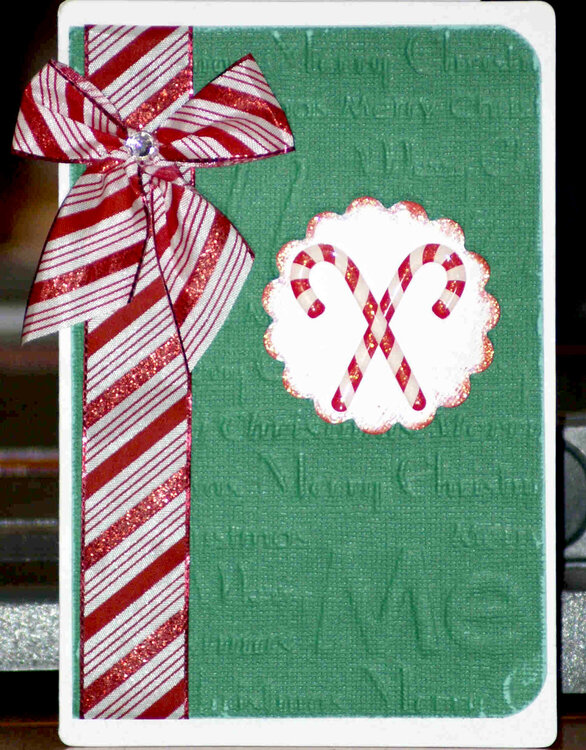 Candy Cane christmas card