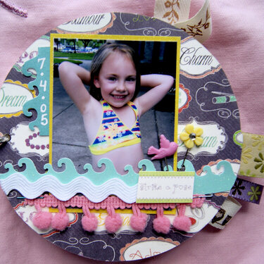 Happy Birthday Circle Scrapbook ~ &quot;Charm&quot; right side