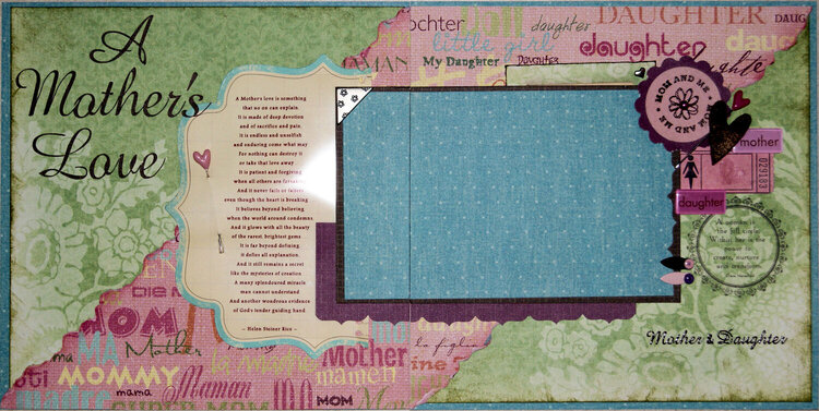 A MOTHER&#039;S LOVE ~ 2 PAGE LAYOUT
