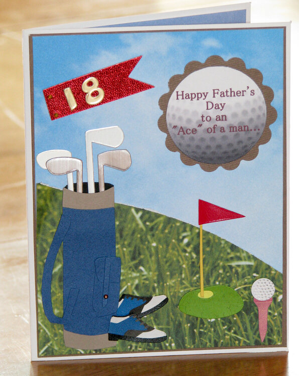 Golf Father&#039;s Day Card (Outside)