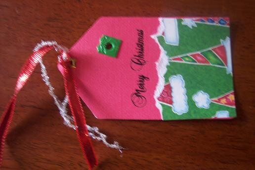 Christmas Tag I made for TJCraftywitch&#039;s Handmade holiday swap