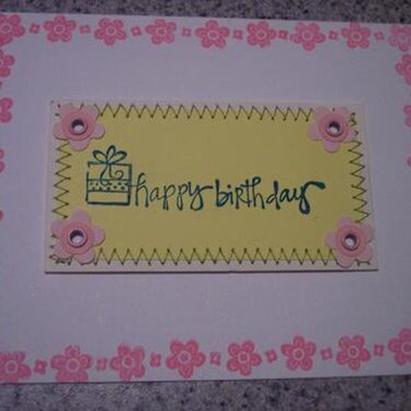 Birthday card I made for one of my friends ;)