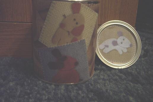 Altered paint can for Dog treats