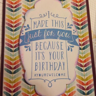 Birthday card