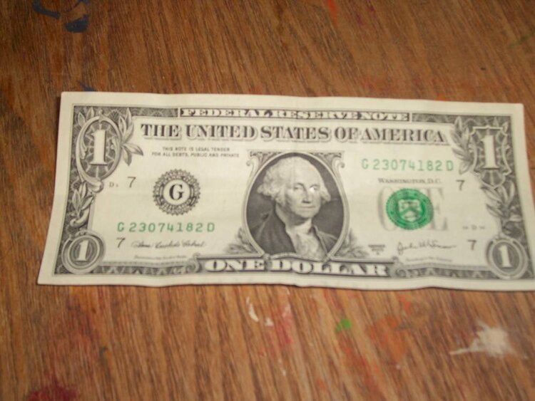 #5 One one dollar bill 4 pts
