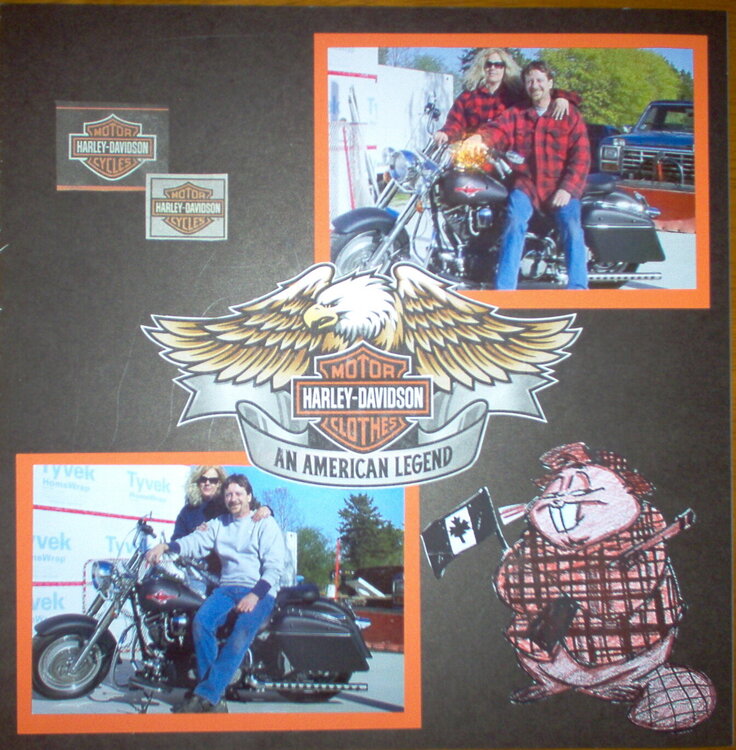 Mom and Dale - Harley Davidson