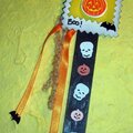 Altered Popsicle stick mini-swap - Halloween
