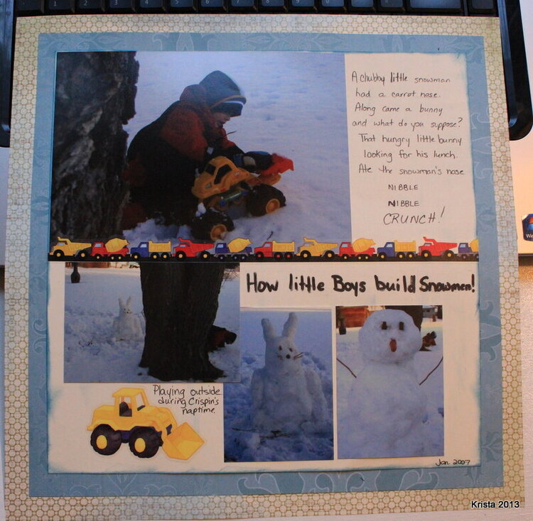 LO - How Little Boys build Snowmen