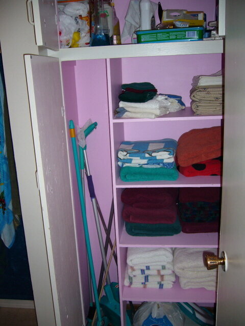 linen and broom closet