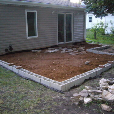 POD #6 - Retaining wall complete