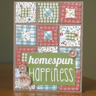 Homespun Happiness card