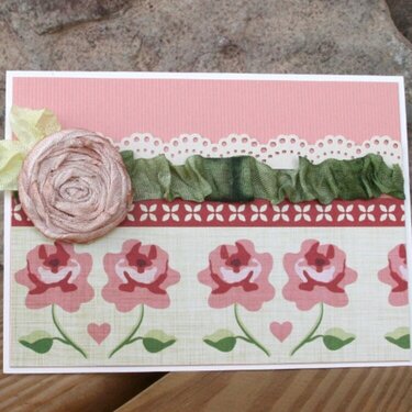 Rolled Flower card