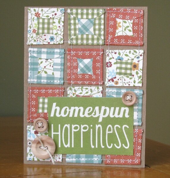 Homespun Happiness card