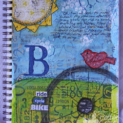 My Love of Biking {Art Journaling}