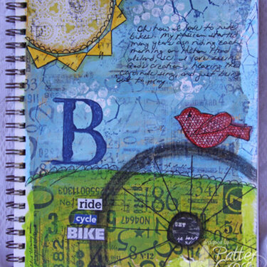 My Love of Biking {Art Journaling}