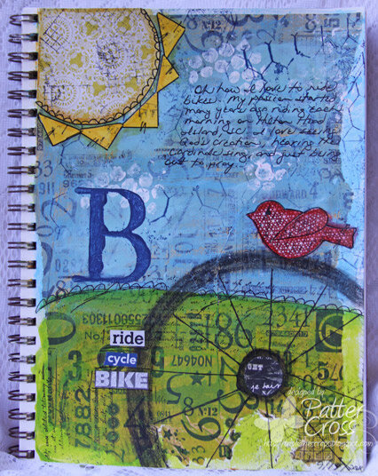 My Love of Biking {Art Journaling}