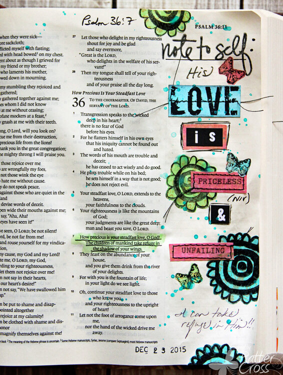 Glory {Art} Scripture Challenge #21, His Gift and His Love