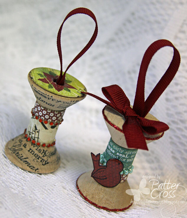 {Spool} Christmas Ornaments