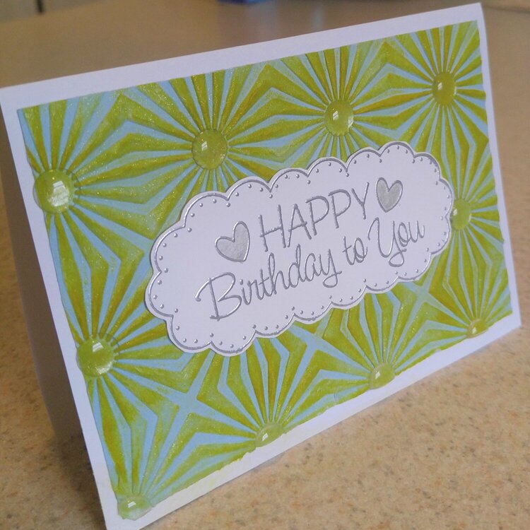 Embossed Birthday Card