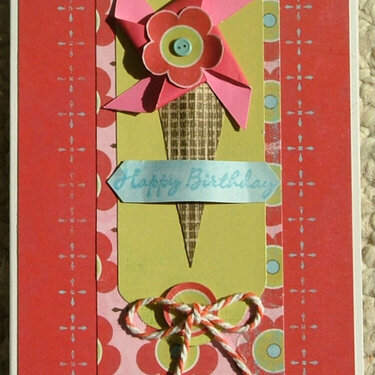 pinwheel birthday card