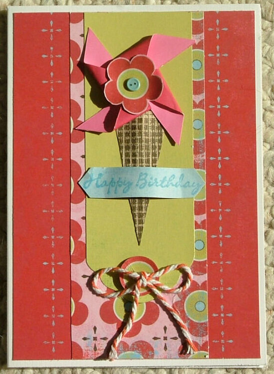 pinwheel birthday card