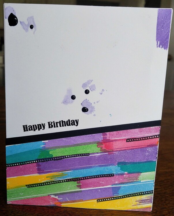 Paint Strokes Birthday Card