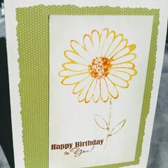 Brushless Watercolor Birthday Card