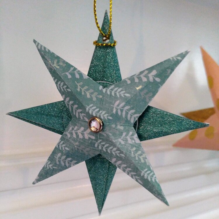 Teal Christmas ornament