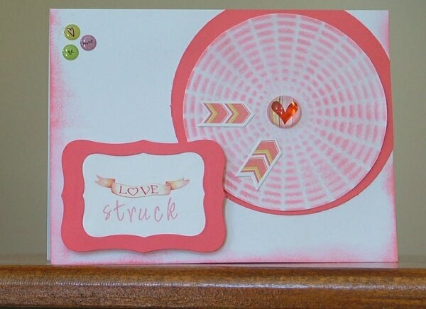 love struck valentines card