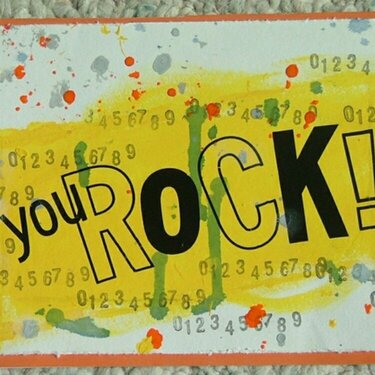You Rock birthday card