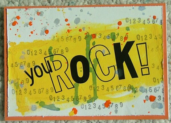 You Rock birthday card