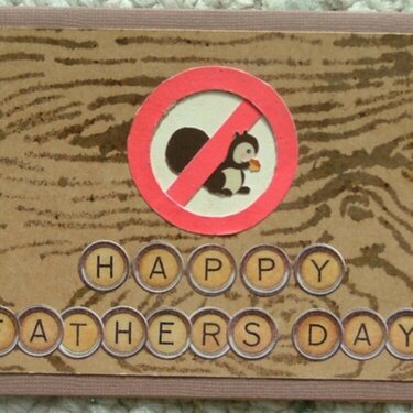 Squirrel Father&#039;s Day card