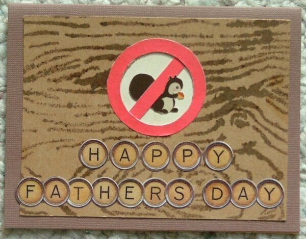 Squirrel Father&#039;s Day card
