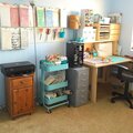 My studio - peg board and desk