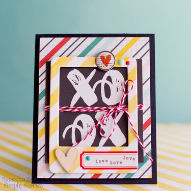 XOXO Card **NEW Simple Stories**