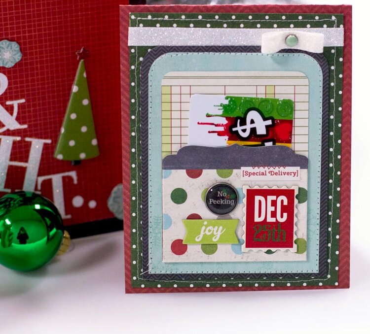 Simple Stories December Documented Gift Card Holder