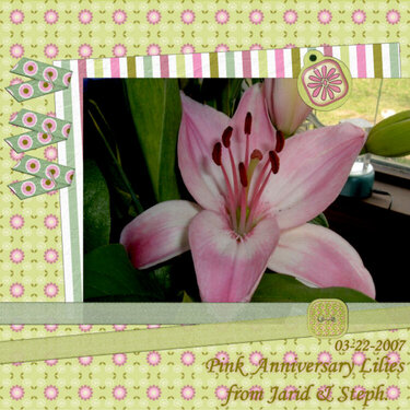 Pink Anniversary Lilies