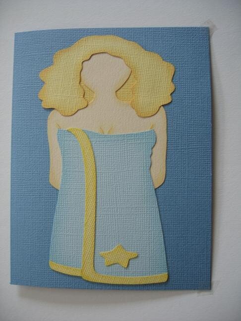 Girly Card - Blonde (Blue)