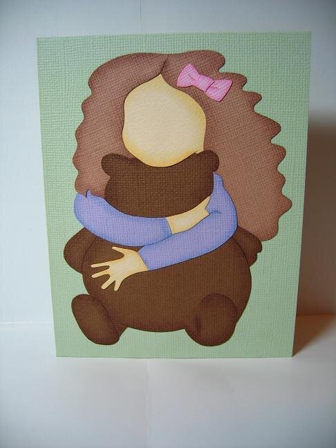 Girl w/ Bear Card