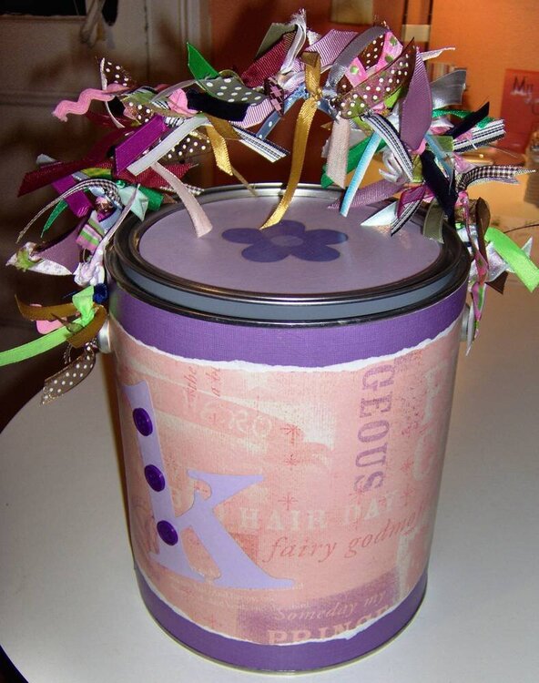 Altered Paint Can - Princess