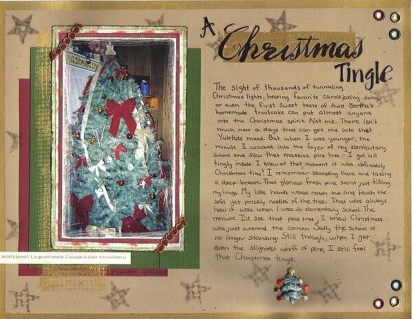 A Christmas Tingle {Scrap Mojo challenge #5}