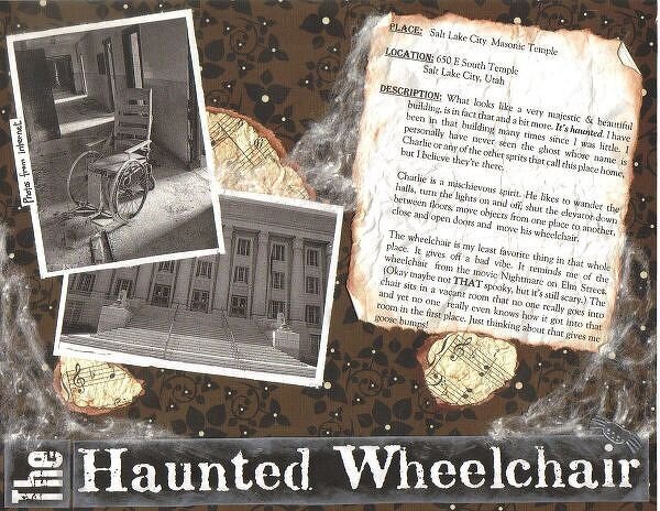 The Haunted Wheelchair {Scrap Mojo #24}