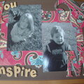 You Inspire Me altered canvas