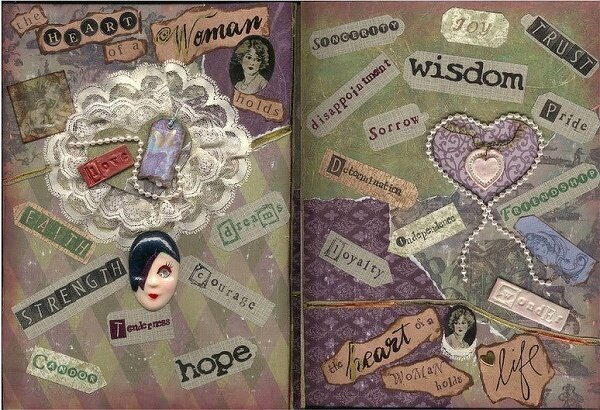 ~IN THE HEART OF A WOMAN~ Collage Book