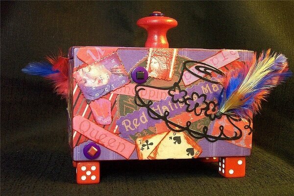 ~Another Altered Tea Box-Red Hat Theme~